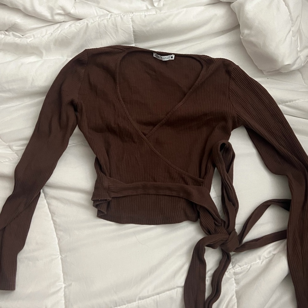 zara wrap long sleeve